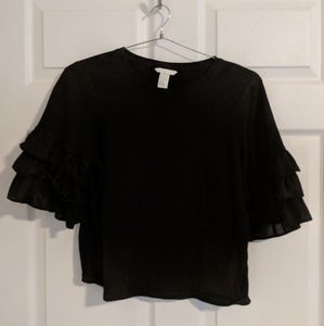 H&M Ruffle Sleeve Top